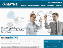 Tablet Screenshot of mathe.com